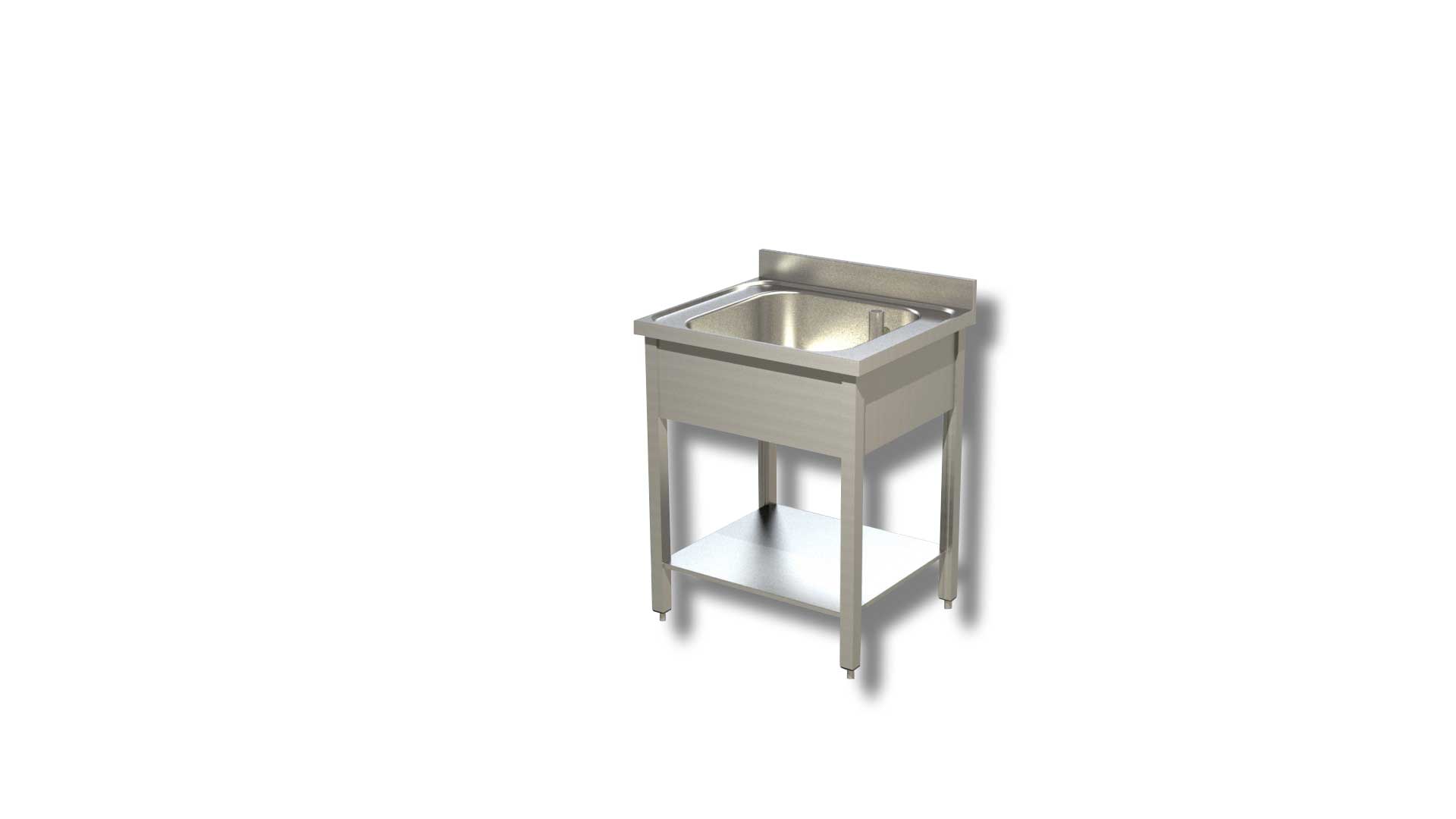 LG1V77 -- 000 (1214) Lavatoio su gambe con ripiano 1 vasca
Dimensioni. 70x70xh90
Dim vasca 50 x 50 x 30 - immagine 1